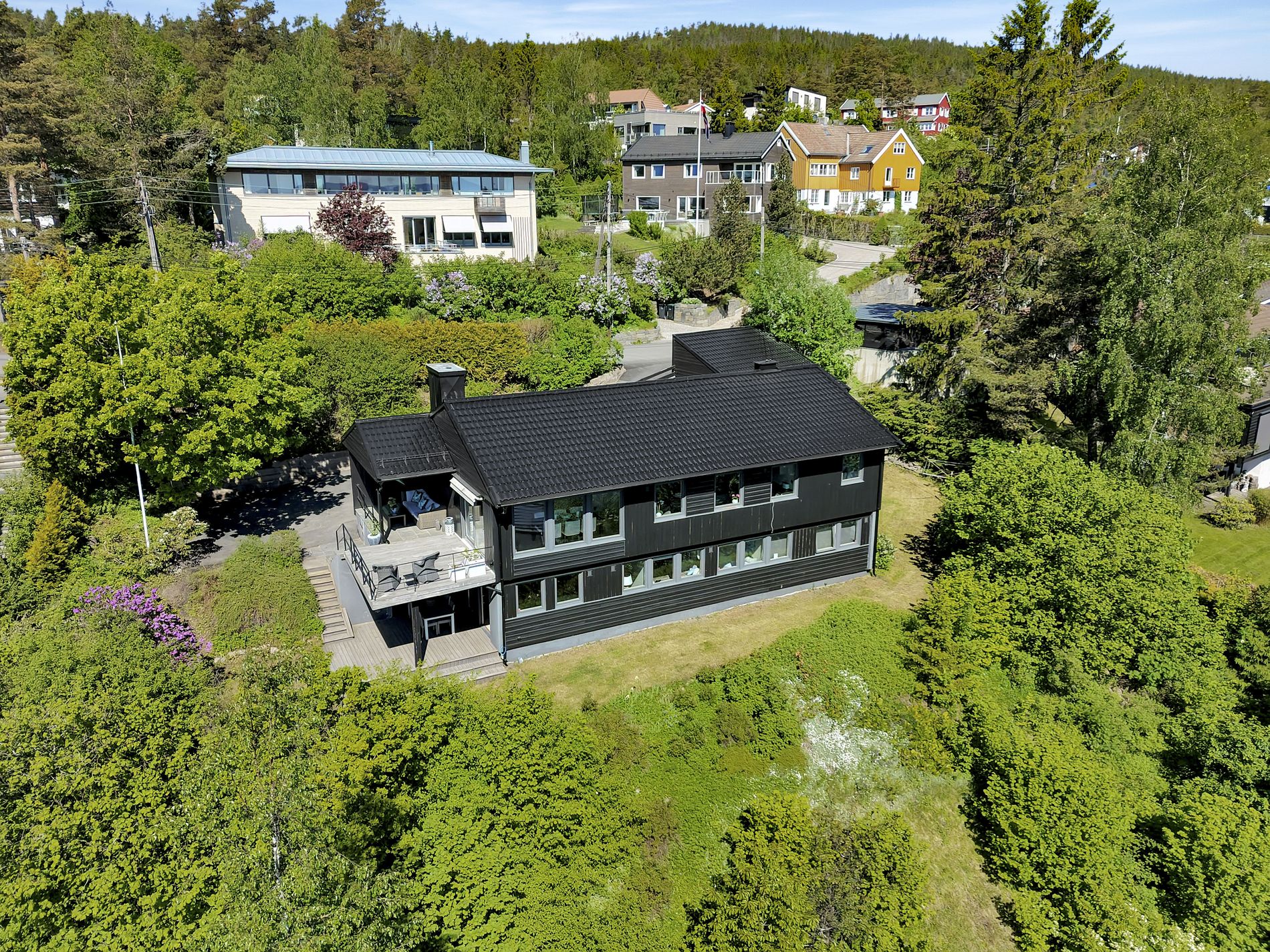 Melkeveien — Luftfoto