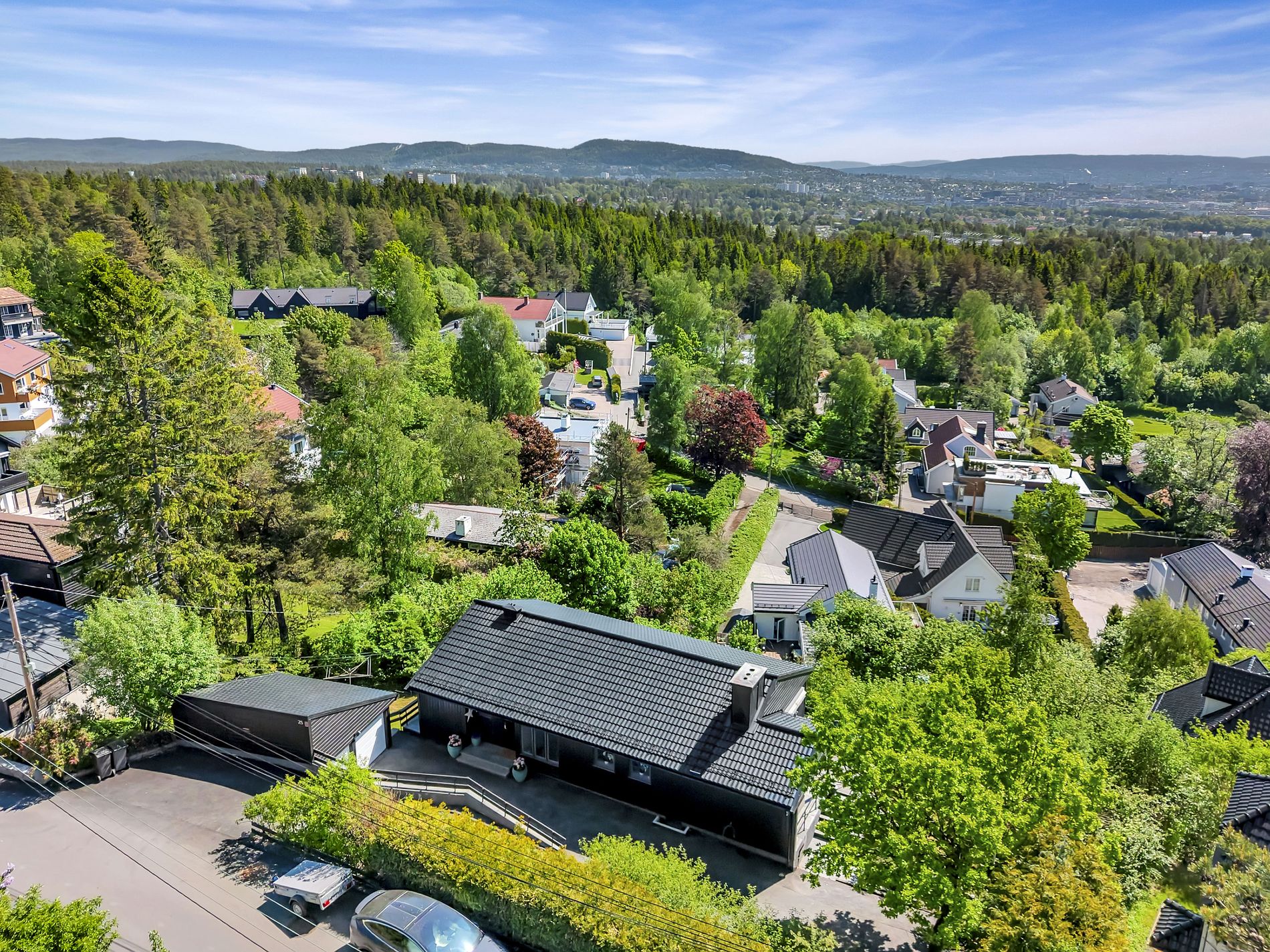 Melkeveien — Luftfoto