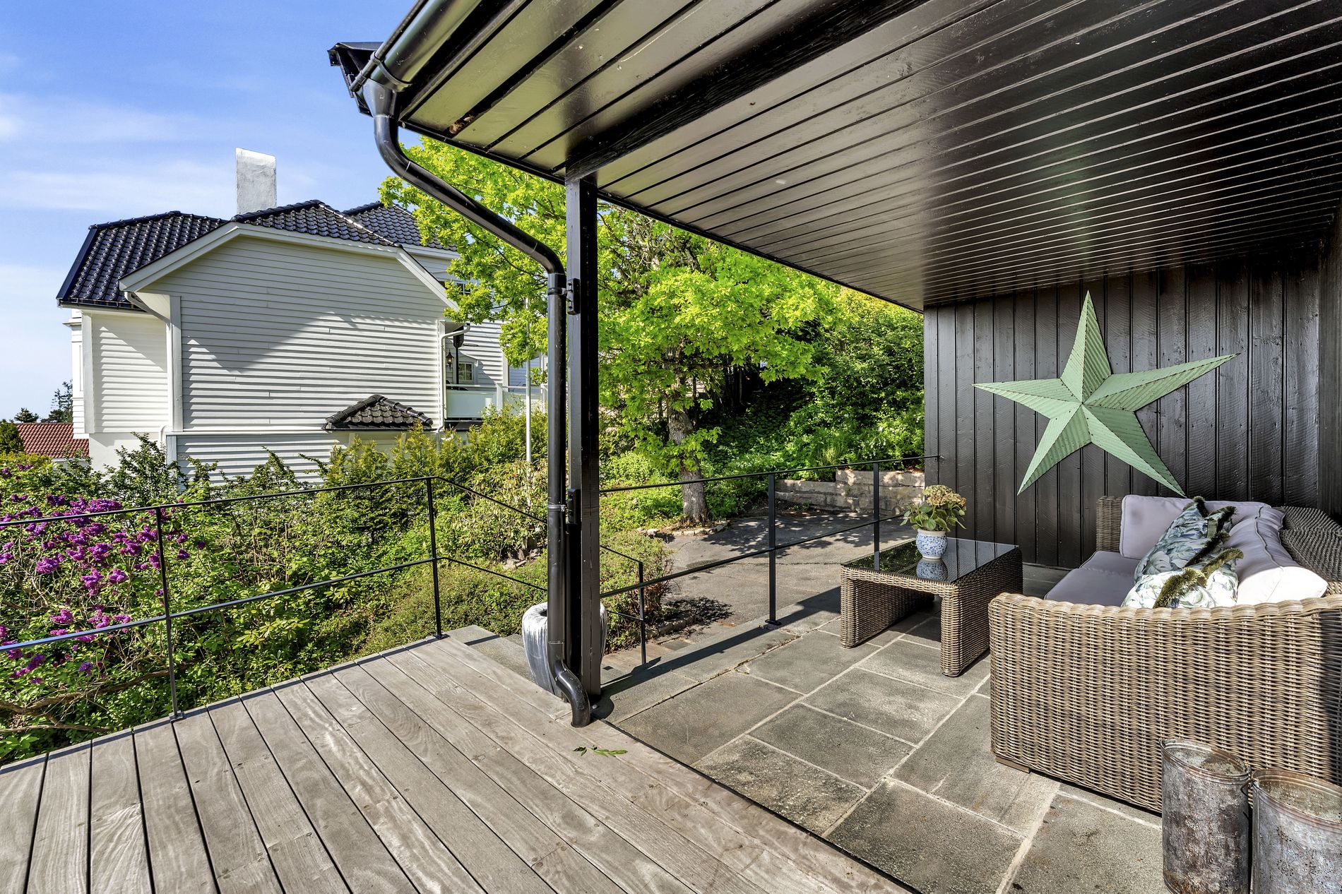 Melkeveien — Overbygd terrasse
