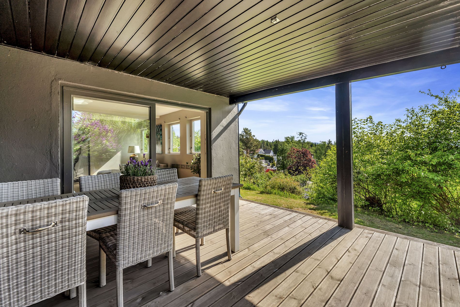 Melkeveien — Overbygd terrasse
