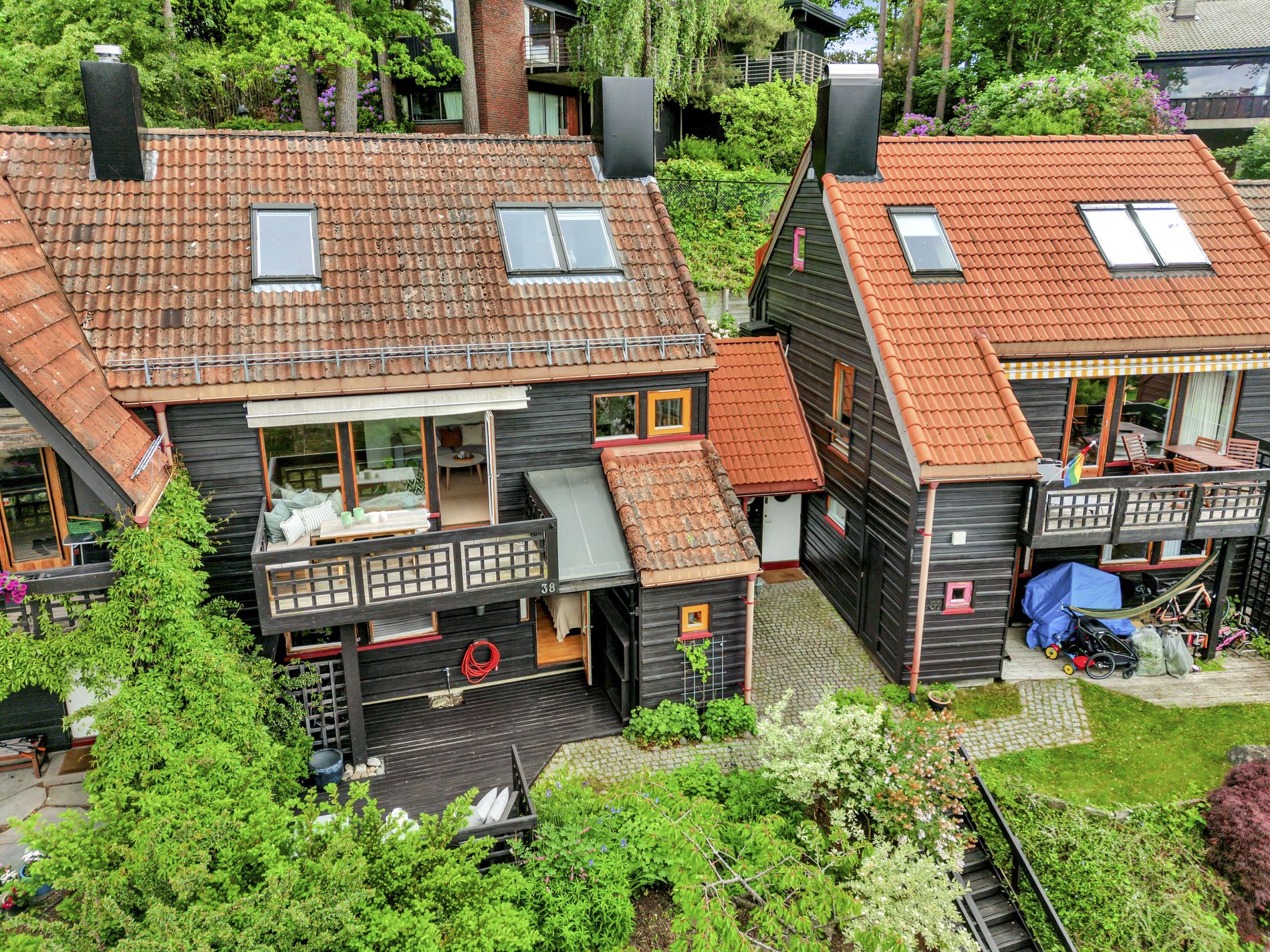 Giskehagen — Luftfoto