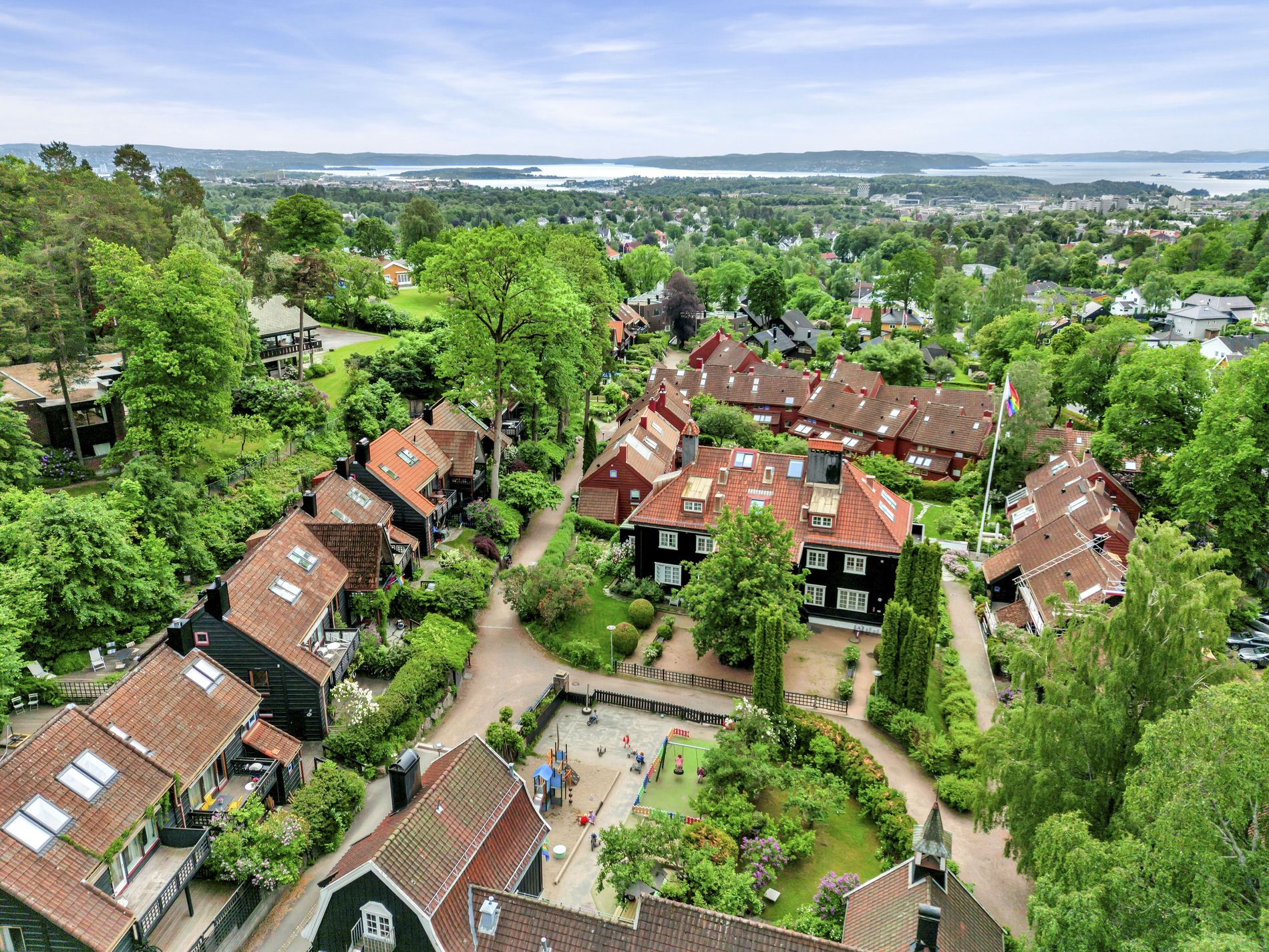 Giskehagen — Luftfoto