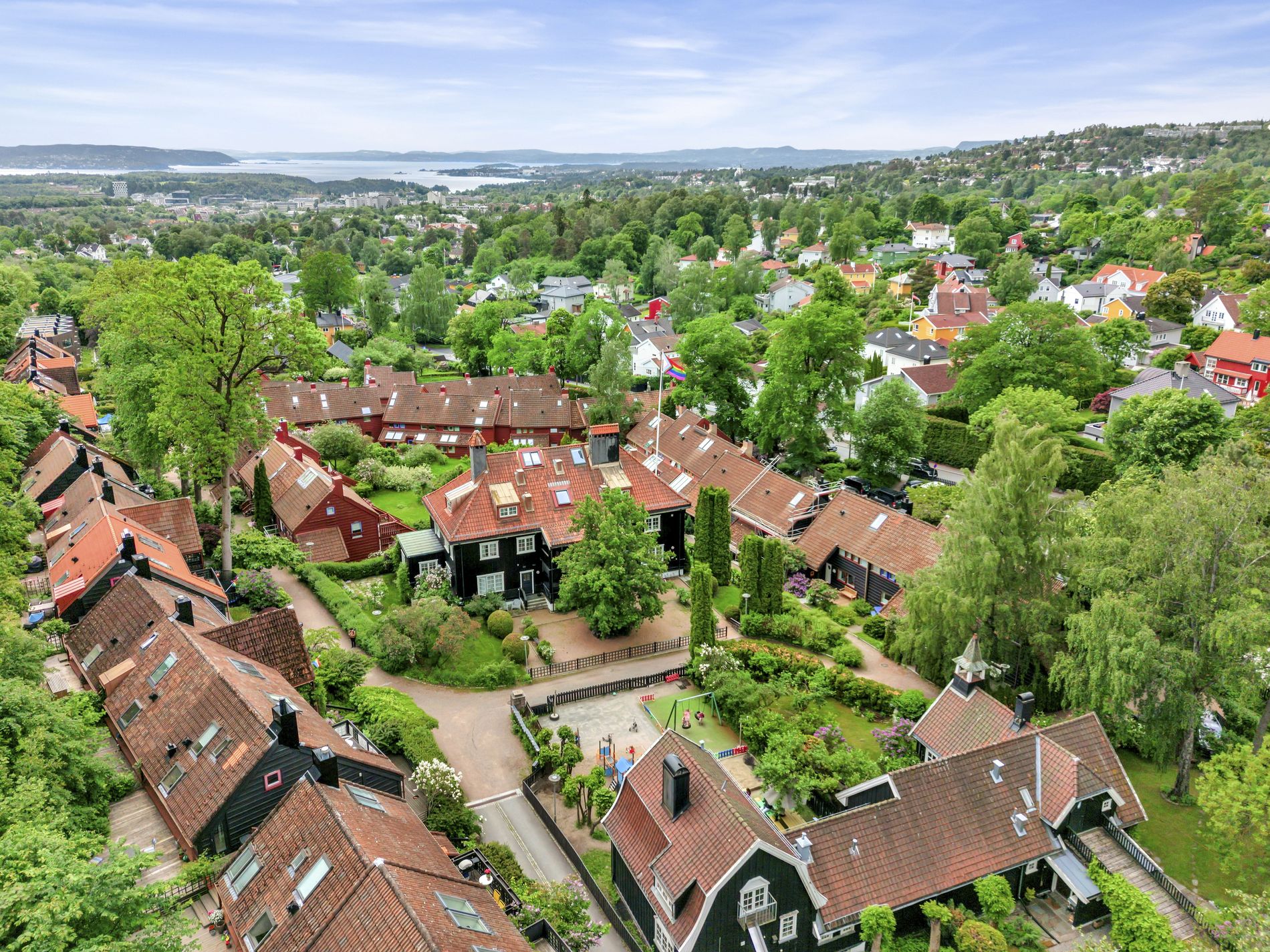 Giskehagen — Luftfoto